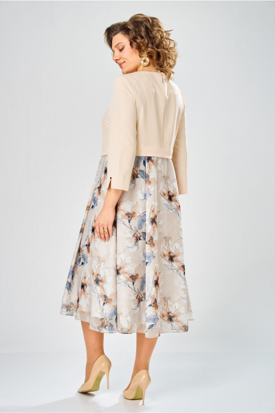 Платье Bonna Image 954-1/5 бежевый - фото 5