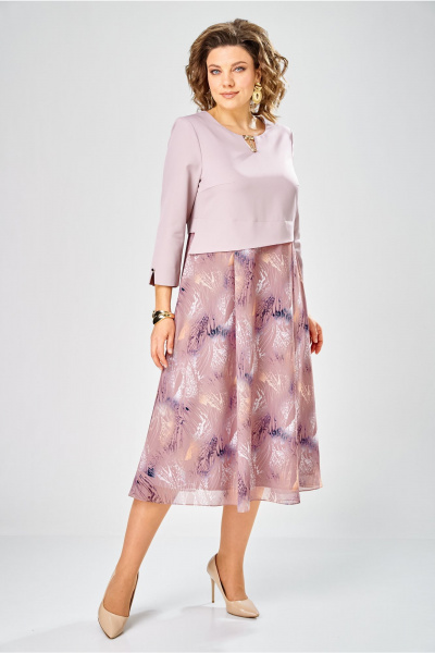 Платье Bonna Image 954-1/9 пудровый - фото 2