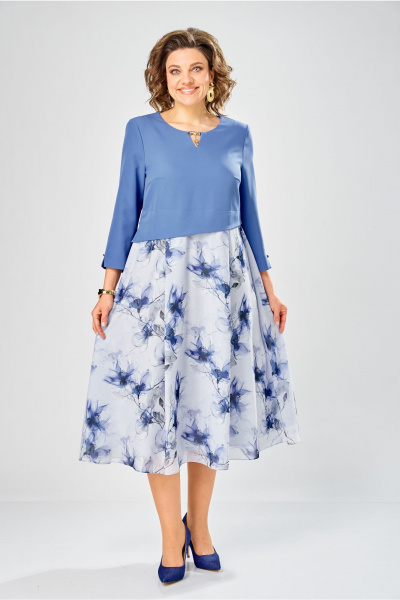 Платье Bonna Image 954-1/10 голубой - фото 2