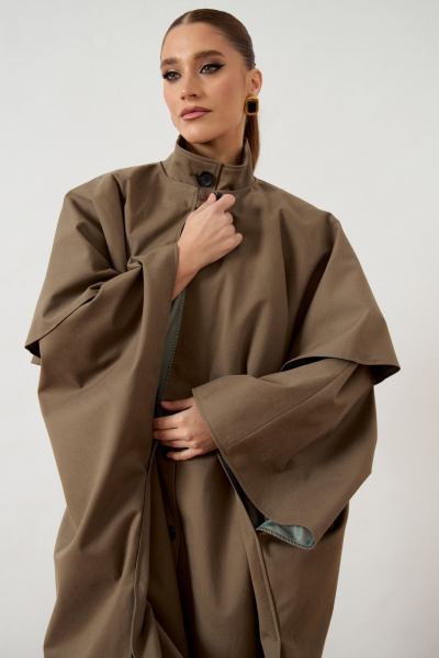 Тренч ATTIKA A3479.1 хаки - фото 4