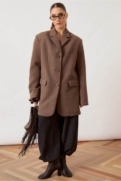 Жакет ATTIKA A3484 коричневый - фото 1