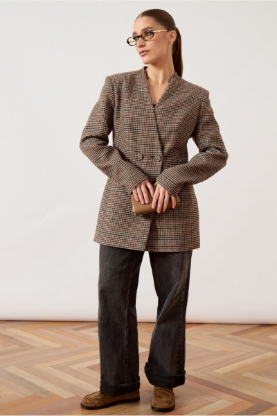 Жакет ATTIKA A3485 коричневый - фото 2