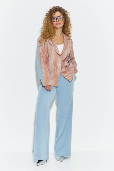 Брюки, жакет Euromoda 700 голубой - фото 3