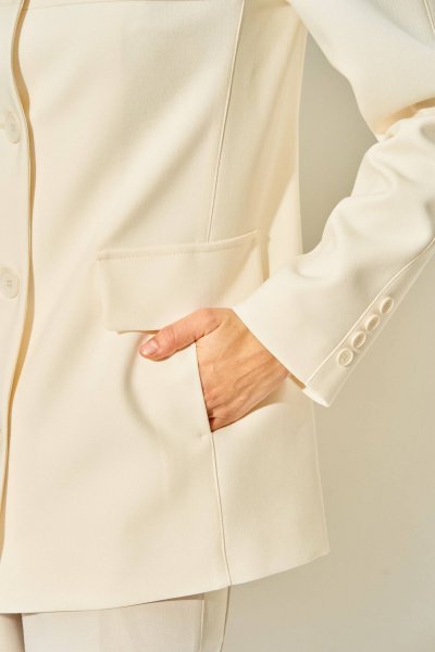 Жакет Laikony L-814 кремовый - фото 7