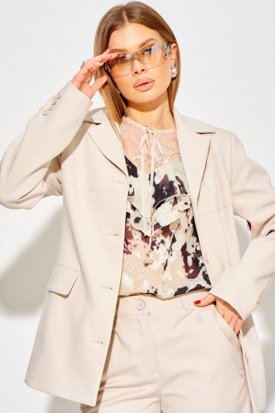 Жакет Laikony L-814 слоновая_кость - фото 1