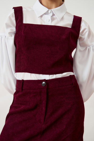 Топ, юбка ATTIKA A3489 бордовый - фото 6