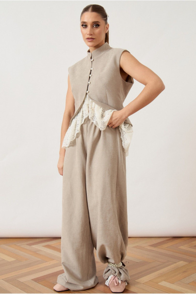 Брюки ATTIKA A3498_брюки_бежевый - фото 1