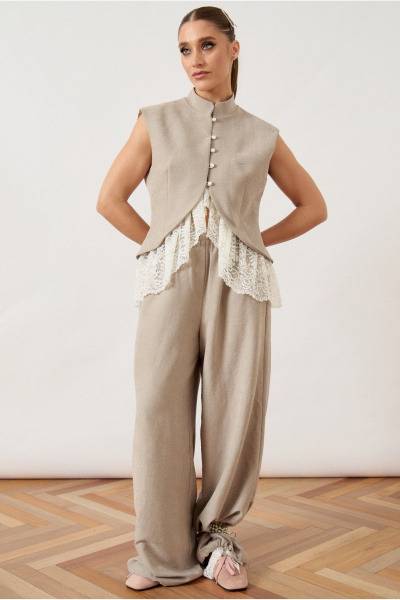 Брюки ATTIKA A3498_брюки_бежевый - фото 2