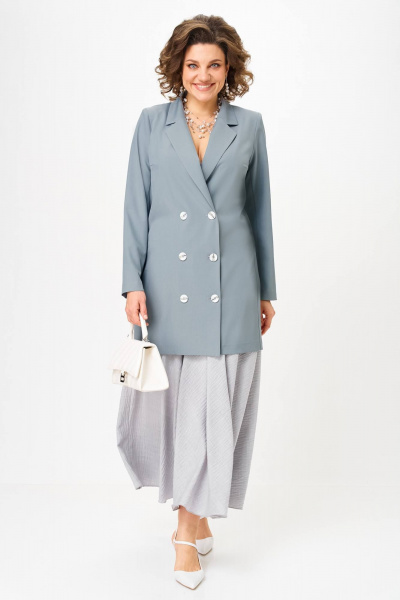 Жакет, юбка Anastasia 1262.3 французский_серый - фото 2