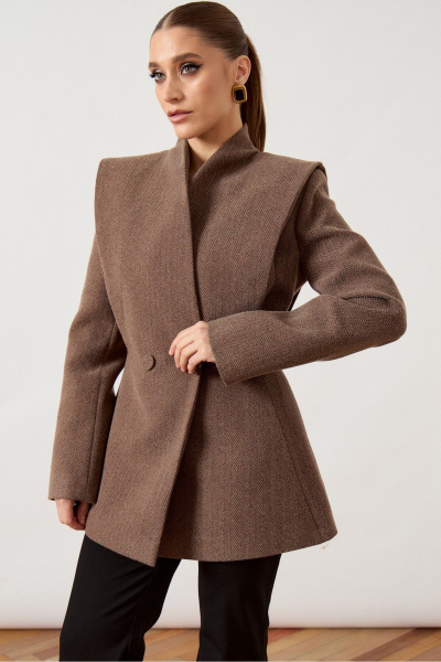 Жакет ATTIKA A3506 коричневый - фото 5