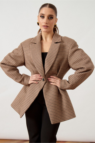 Жакет ATTIKA A3507 коричневый - фото 6