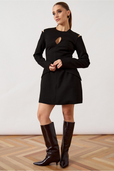 Платье ATTIKA A3512 черный - фото 1