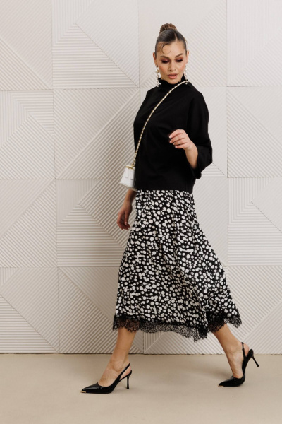 Блуза, юбка Anastasia 1320 черный - фото 11