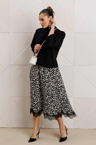 Блуза, юбка Anastasia 1320 черный - фото 10