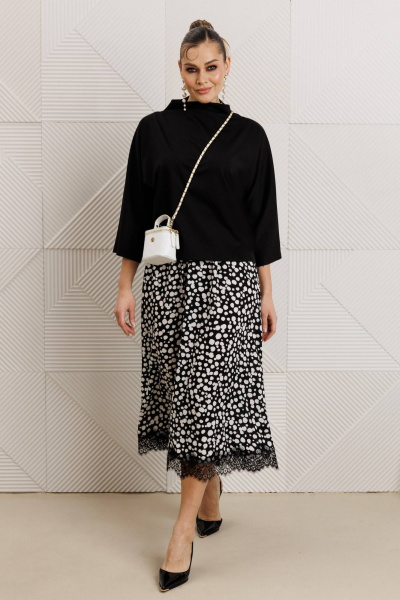 Блуза, юбка Anastasia 1320 черный - фото 4