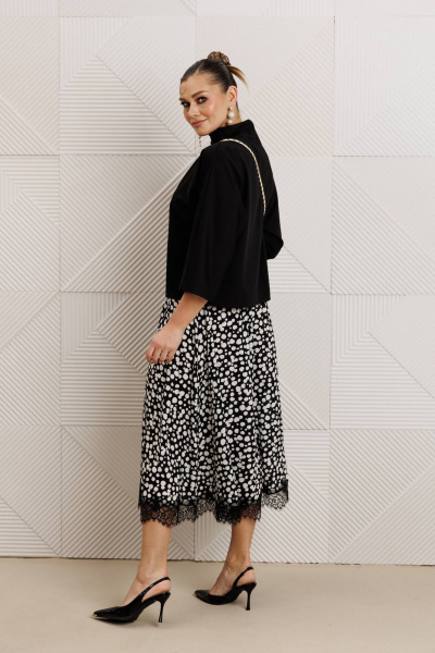Блуза, юбка Anastasia 1320 черный - фото 3