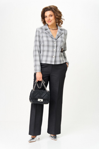 Брюки, жакет Aira Style 24246 серый - фото 5