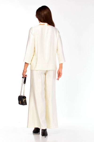 Блуза, брюки Taita plus 2604/1 молоко - фото 5