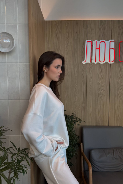 Джемпер DNM 047 молочный - фото 6