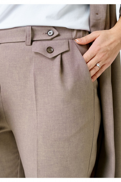 Брюки, жакет, футболка Твой имидж 2352 капучино - фото 6