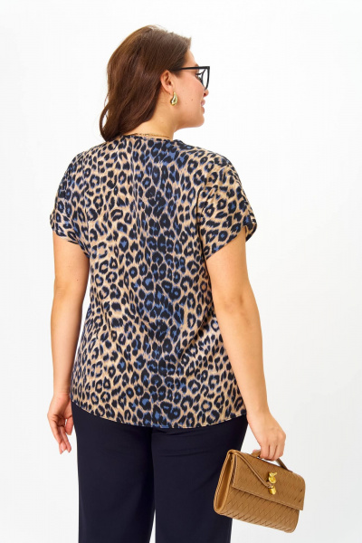 Блуза, брюки, жакет Karina deLux M-1276 темно-синий - фото 11