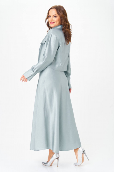 Жакет, юбка Karina deLux M-1412 голубой - фото 4