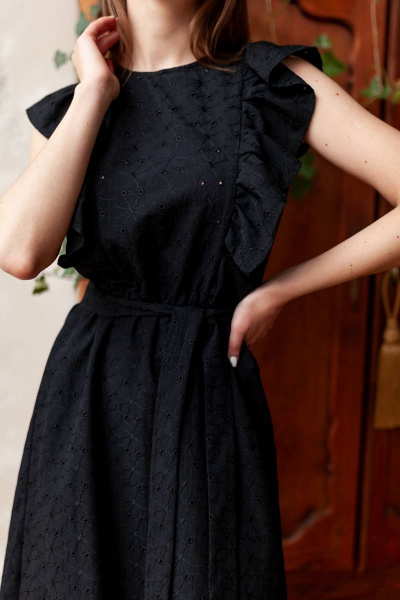 Платье KRASA - Danaida 208-21 черный - фото 4