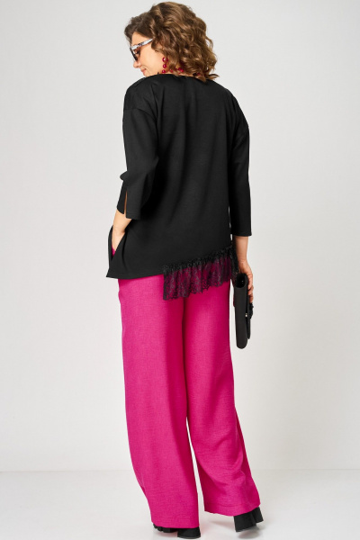 Блуза EVA GRANT 7148-1 черный - фото 3