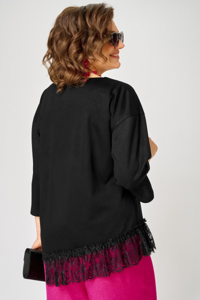 Блуза EVA GRANT 7148-1 черный - фото 1