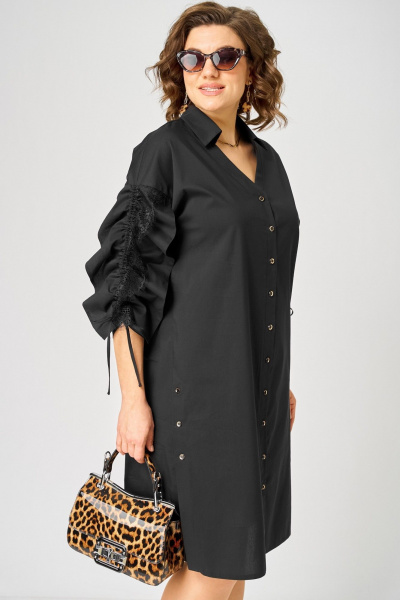 Платье EVA GRANT 7102 черный - фото 5