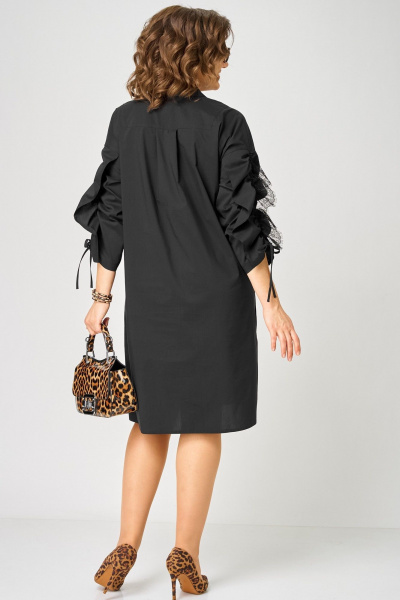 Платье EVA GRANT 7102 черный - фото 4