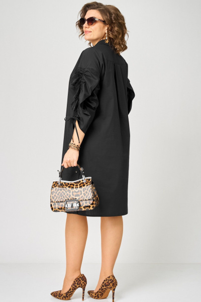 Платье EVA GRANT 7102 черный - фото 3