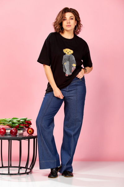 Футболка AVA fashion М-176 черный - фото 3