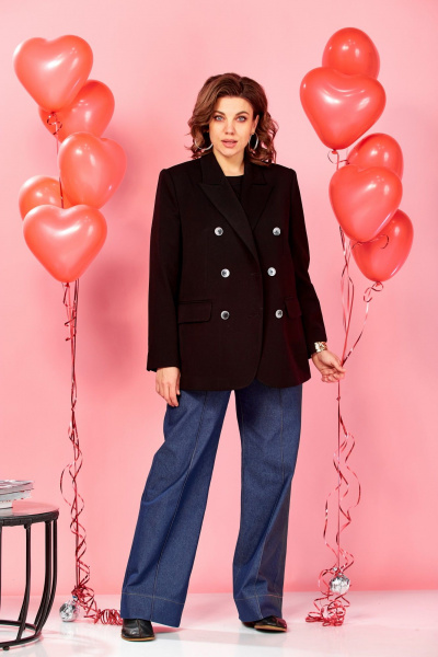 Пиджак AVA fashion М-177 черный - фото 2