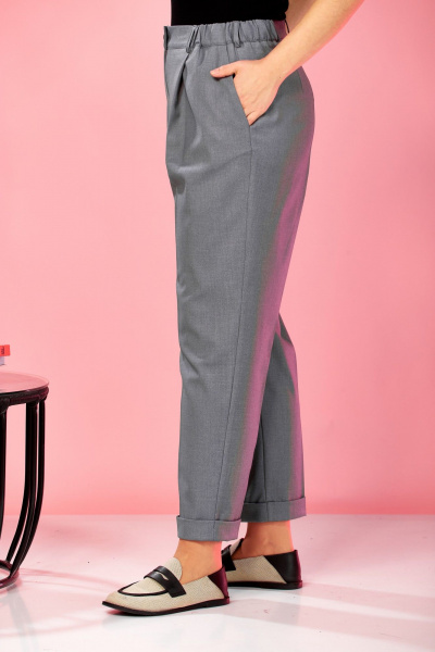 Бомбер, брюки AVA fashion М-178 серый - фото 12