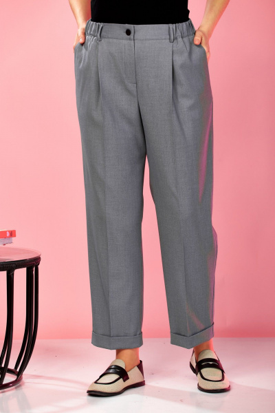 Бомбер, брюки AVA fashion М-178 серый - фото 11