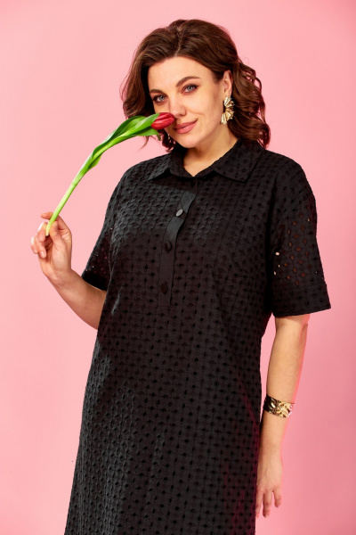 Платье AVA fashion М-180 черный - фото 7