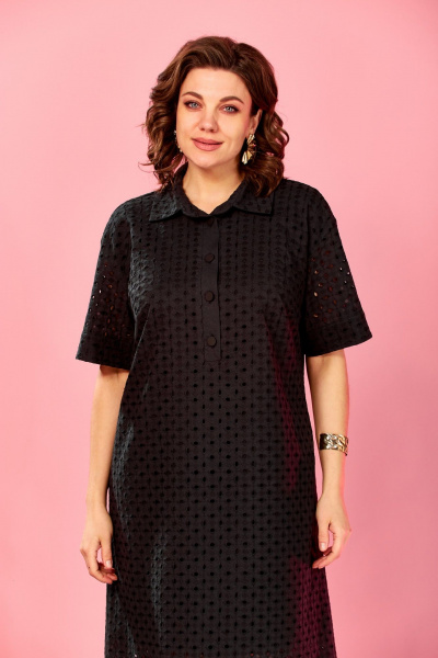 Платье AVA fashion М-180 черный - фото 5