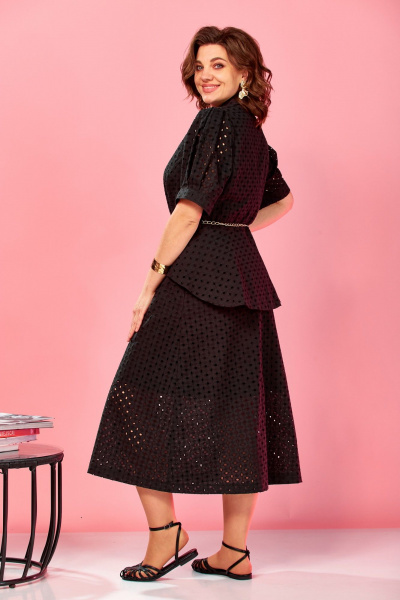 Жакет, юбка AVA fashion М-182 черный - фото 7