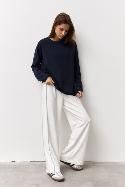 Джемпер Luitui R5077 темно-синий - фото 3