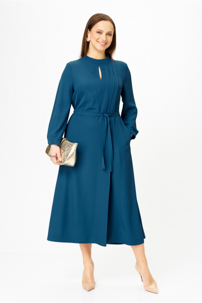 Платье TVIN 7891 т.бирюза - фото 2