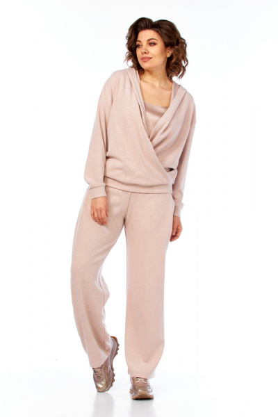 Брюки, топ, кофта Диомант 2144 пудра - фото 4