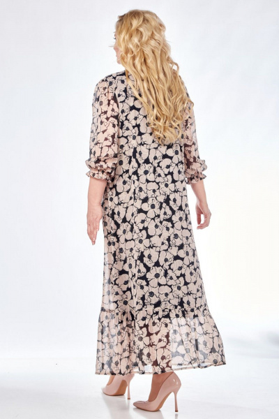 Платье СиБон 0327-в бежевый - фото 3