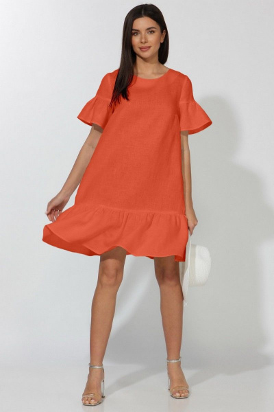 Платье Faufilure С1183 оранжевый - фото 1