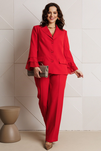 Брюки, жакет Mubliz 226 красный - фото 3