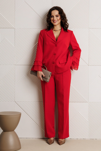 Брюки, жакет Mubliz 226 красный - фото 2