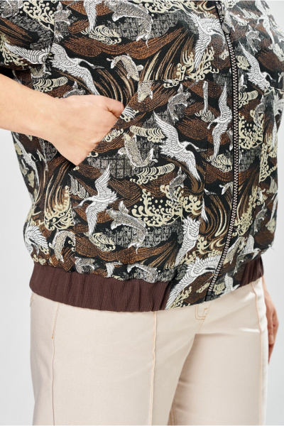 Бомбер Bonna Image 1025/2 коричневый - фото 9