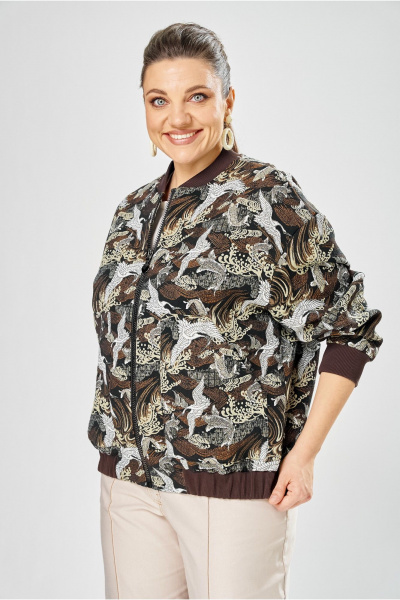 Бомбер Bonna Image 1025/2 коричневый - фото 7