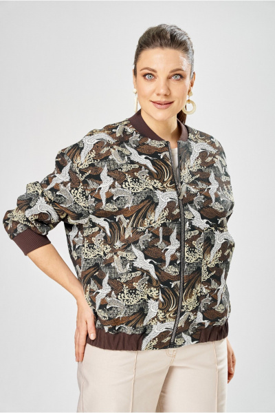 Бомбер Bonna Image 1025/2 коричневый - фото 5