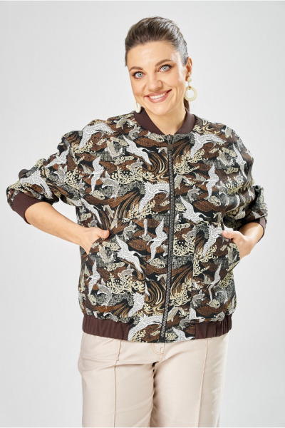 Бомбер Bonna Image 1025/2 коричневый - фото 2